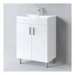 Πάγκος με τέσσερα ποδαράκια Skopelos White 60 S3BSK060WH0 58x36x69/79cm, Νιπτήρας 61,5x37cm
