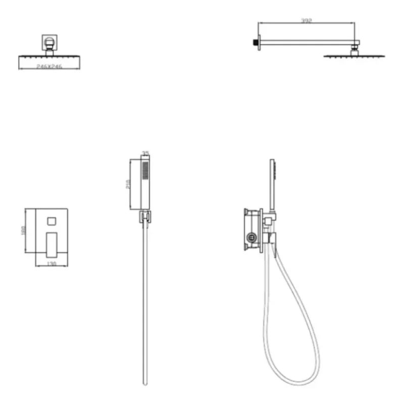 CONCEALED SHOWER SYSTEM[EQUAL-01] - Image 2