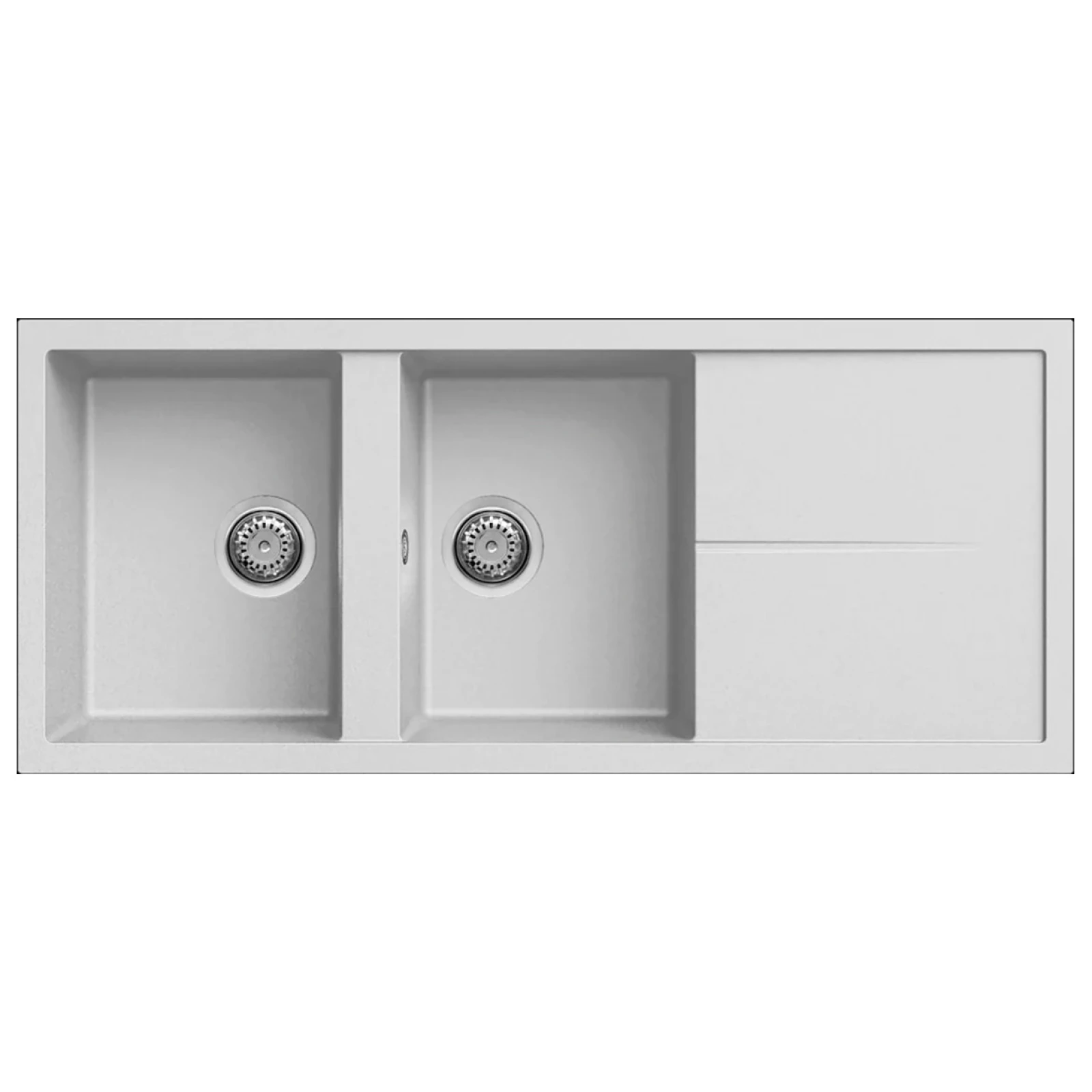 LGU50068_1 Νεροχύτης κουζίνας UNICO 500 Bianco 68 ELLECI 116x50cm - Image 1